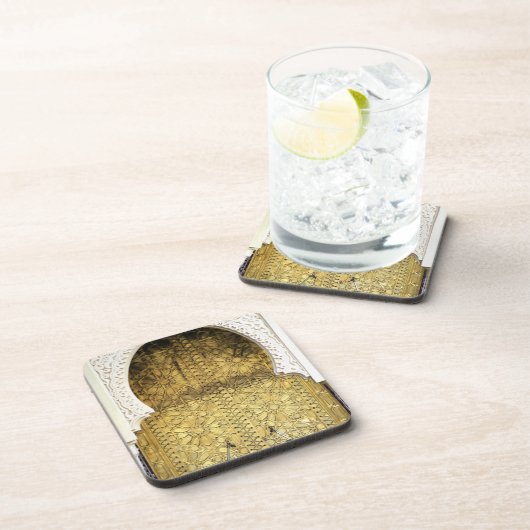 Goldene Tür und eine Bogen-Weise, Marokko Untersetzer (Rechte Seite)