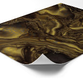 Goldene Turbulenzen Poster (Ecke)