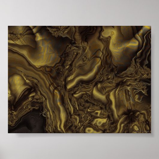 Goldene Turbulenzen Poster (Vorne)