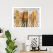 Goldene Türme Poster (Heimbüro)
