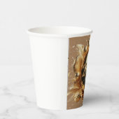 Goldene Typografie froh neues Jahr 2025 Pappbecher (Rechts)