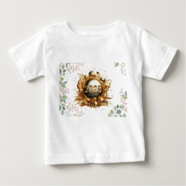 Goldene Typografie glücklich im neuen Jahr 2025 Baby T-shirt