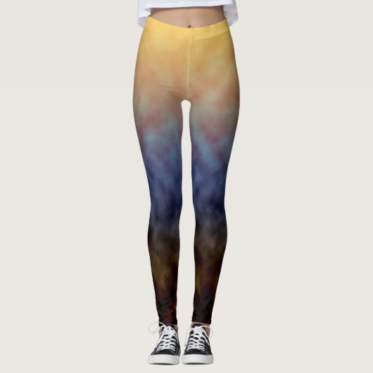 Goldene Uferlinie Leggings (Vorderseite)