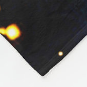Goldene Uhrwerks-Himmels-Kunst Fleecedecke (Ecke)