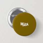 Goldene Ulmen-personalisierter Knopf Button (Vorne & Hinten)