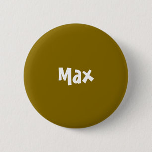 Goldene Ulmen-personalisierter Knopf Button