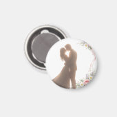 Goldene Umarmung bei Sonnenuntergang - Romantisch Magnet (Vorderseite/Rückseite)