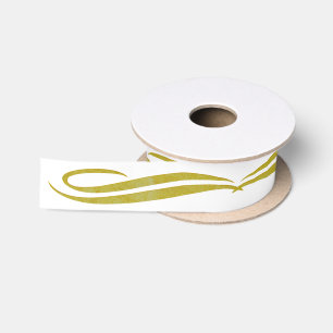 Goldene Umrandung - Ornament III + Ihre Hintergrun Satinband