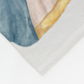 Goldene und blaue Krippe Fleecedecke (Ecke)