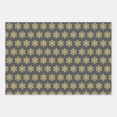 goldene und dunkelgraue Urlaubssaison Geschenkpapier Set (Vorderseite)