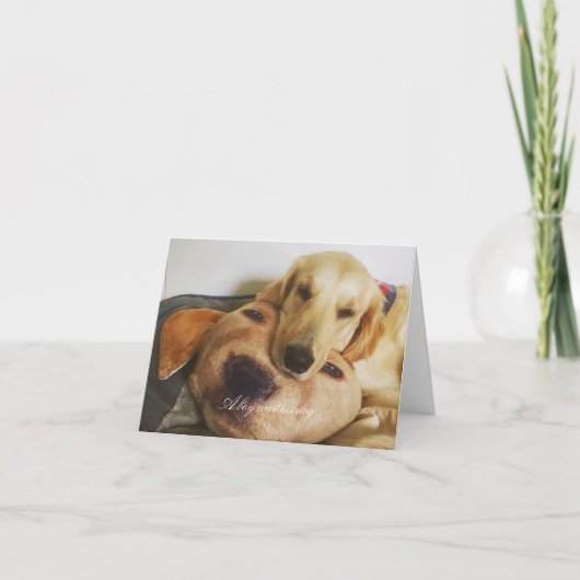 Goldene und goldene Blindkarte Karte (Vorderseite)