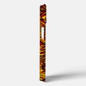 Goldene und lebhafte rote Textur Case-Mate iPhone Hülle (Rückseite / Rechts)