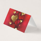 Goldene und rote Valentine (Rückseite)