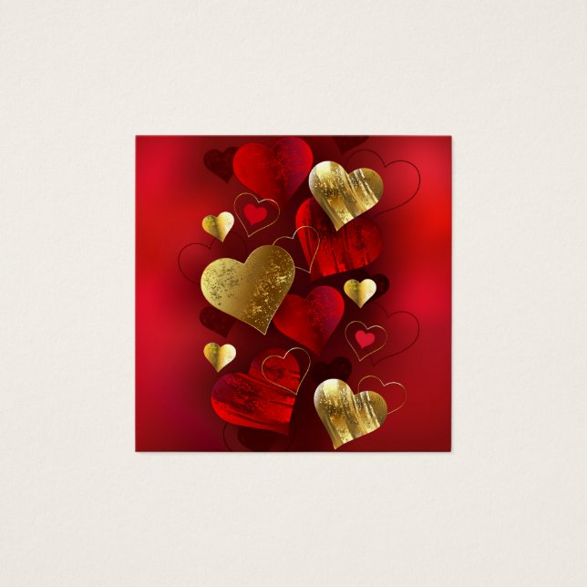 Goldene und rote Valentine (Vorderseite)