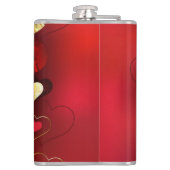 Goldene und rote Valentine Flachmann (Rückseite)