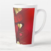 Goldene und rote Valentine Milchtasse (Rechts)
