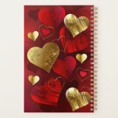 Goldene und rote Valentine Planer (Rückseite)