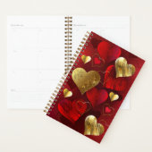 Goldene und rote Valentine Planer (Anzeige)