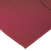 Goldene und rote Valentine Tischdecke (Schrägansicht)