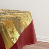 Goldene und rote Valentine Tischdecke (Beispiel)