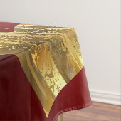 Goldene und rote Valentine Tischdecke (Beispiel)