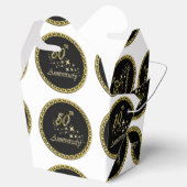 Goldene und schwarze 50-jährige Jubiläumsfeier Geschenkschachtel (Geöffnet)