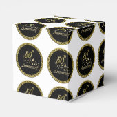 Goldene und schwarze 50-jährige Jubiläumsfeier Geschenkschachtel (Rückseite)