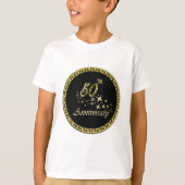 Goldene und schwarze 50-jährige Jubiläumsfeier T-Shirt (Vorderseite)