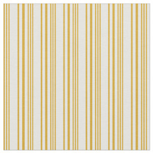 Goldene und weiße Streifen-/Linenmuster Stoff