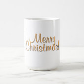 Goldene und weiße Weihnachtskugeln mit individuell Kaffeetasse (Mittel)
