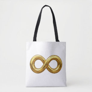 Goldene Unendlichkeitssymbol-Tasche Tasche