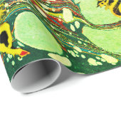 GOLDENE UNICORNS, BLAUE GRÜNE, MARBIERTE EFFEKTE,K GESCHENKPAPIER (Rolleneckpunkt)