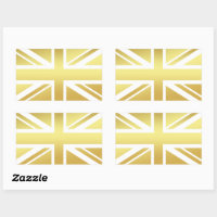 Goldene Union Jack britische Flagge
