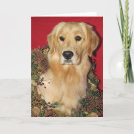 Goldene Urlaubswünsche Feiertagskarte