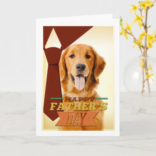 Goldene Vatertag-Karte Karte (Gelbe Blume)