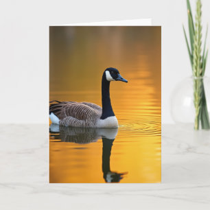 Goldene Vatertag Vogel Karte