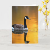Goldene Vatertag Vogel Karte (Gelbe Blume)