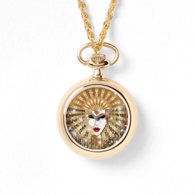 Goldene venezianische Kirche Santa Maria delle Gra Armbanduhr (Vorderseite)