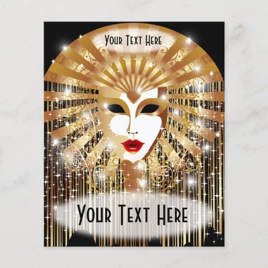 Goldene venezianische Kirche Santa Maria delle Gra Flyer (Vorne)