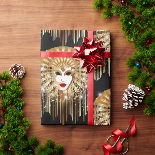 Goldene venezianische Kirche Santa Maria delle Gra Geschenkpapier (Feiertagsgeschenk)