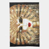 Goldene venezianische Kirche Santa Maria delle Gra Geschirrtuch (Vertikal)