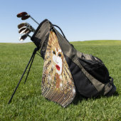 Goldene venezianische Kirche Santa Maria delle Gra Golfhandtuch (Gras)