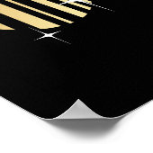 Goldene venezianische Kirche Santa Maria delle Gra Poster (Ecke)