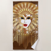 Goldene venezianische Kirche Santa Maria delle Gra Strandtuch (Vorderseite)