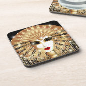 Goldene venezianische Kirche Santa Maria delle Gra Untersetzer (Linke Seite)