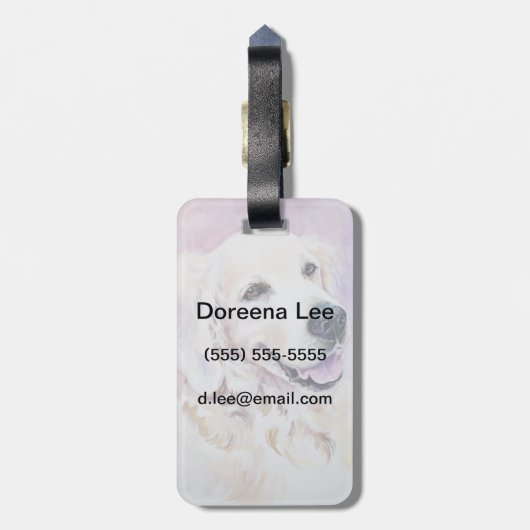 Goldene Vergeltung Gepäckanhänger (Rückseite vertikal)