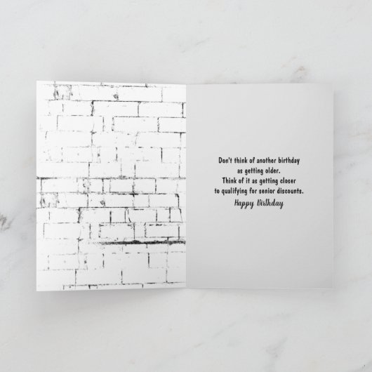 Goldene Vergeltung im geschäftlichen Anzug Karte (Innenseite)