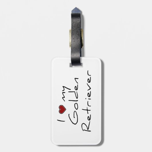 Goldene Vergeltungsmuster Gepäckanhänger (Rückseite vertikal)