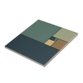 Goldene Verhältnis-Quadrate (neutrale Personen) Fliese (Seite)