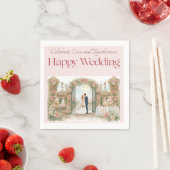 Goldene Verheißung Hochzeitsservietten Serviette (Beispiel)